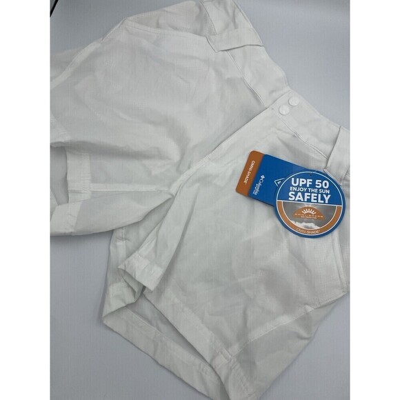 NWT Columbia PFG Women's Shorts Size 8 White Omni-Shade Outdoor Hiking Fishing - Picture 4 of 13